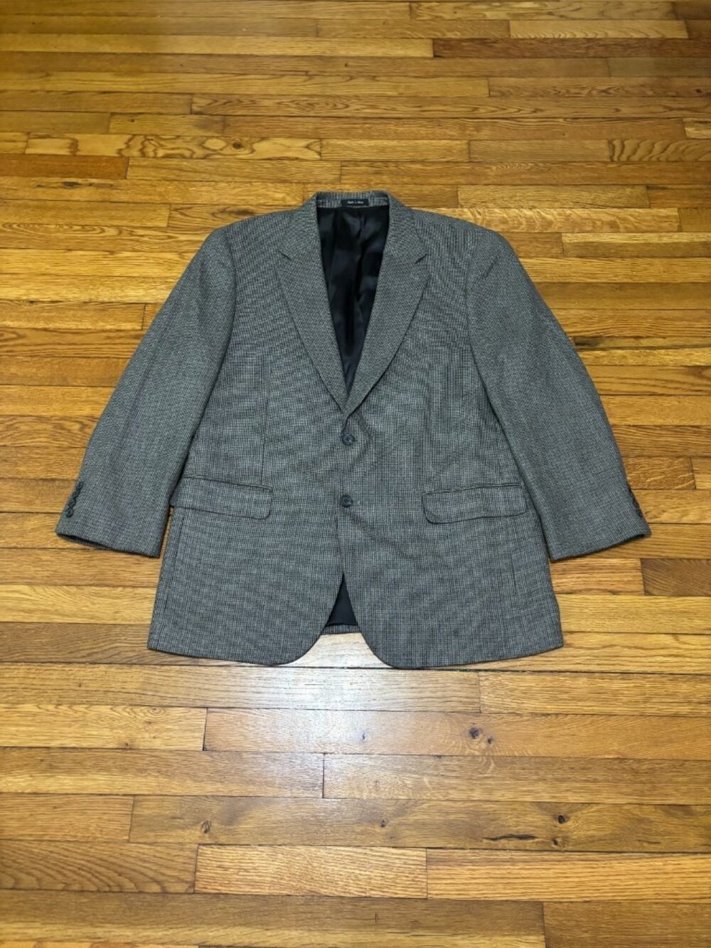 Chaps Ralph Lauren Mens Blazer Jacket Size 46R Brown Lambswool Sport Coat